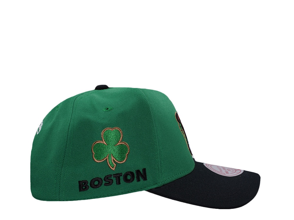 Mitchell & Ness Boston Celtics NBA In The City Green Edition Pro Pinch Fit Snapback Gorra