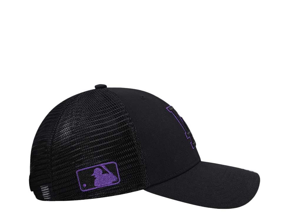 47Brand Los Angeles Dodgers Black Branson Sure Shot MVP Trucker Snapback Gorra