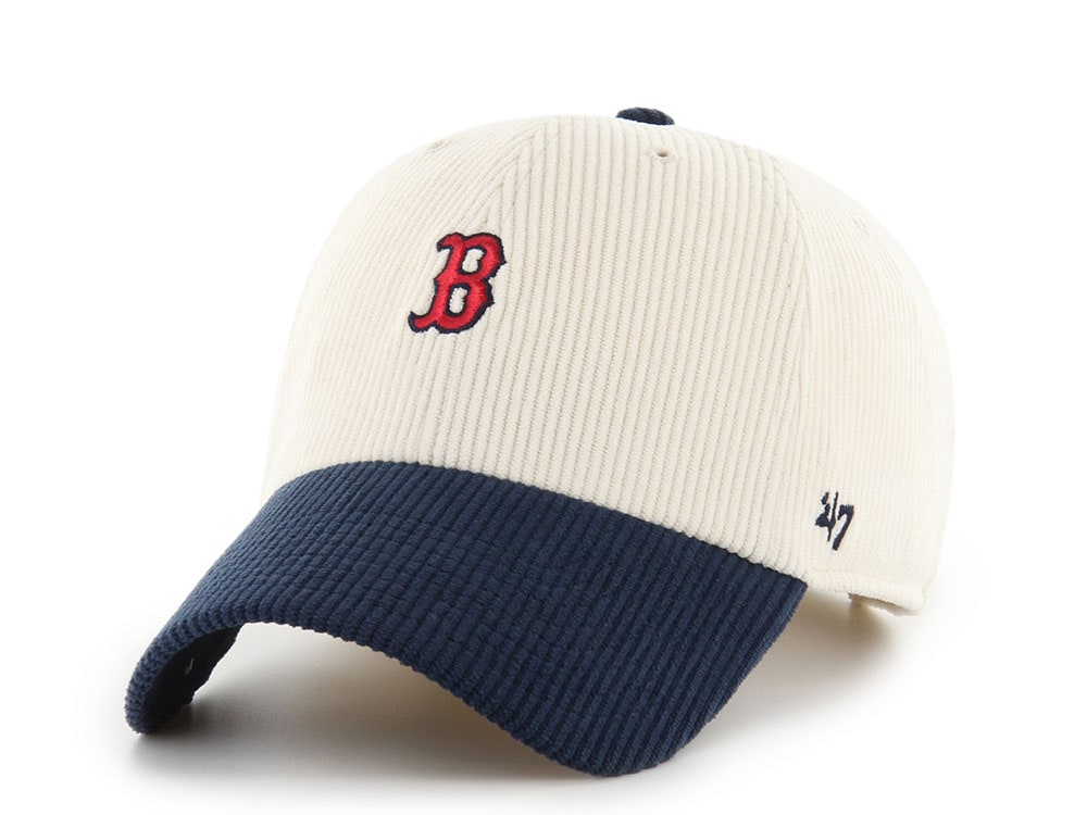 47Brand Boston Red Sox Natural Cord Base Runner Edition Clean Up Strapback Gorra