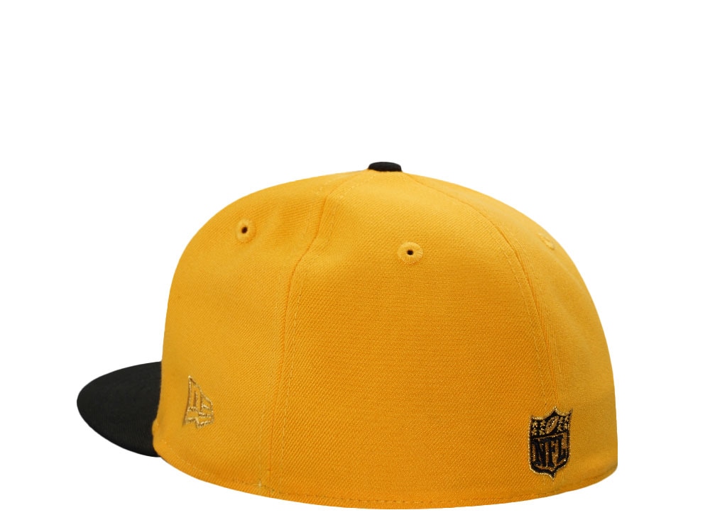 New Era Pittsburgh Steelers 40th Anniversary Gold Two Tone Edition 59Fifty Fitted Gorra