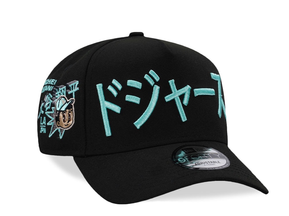 New Era Los Angeles Dodgers Ohtani Kanji Mint Black Prime Edition 9Forty A Frame Snapback Gorra