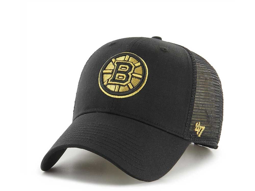 47Brand Boston Bruins Gold Classic Trucker Snapback Gorra