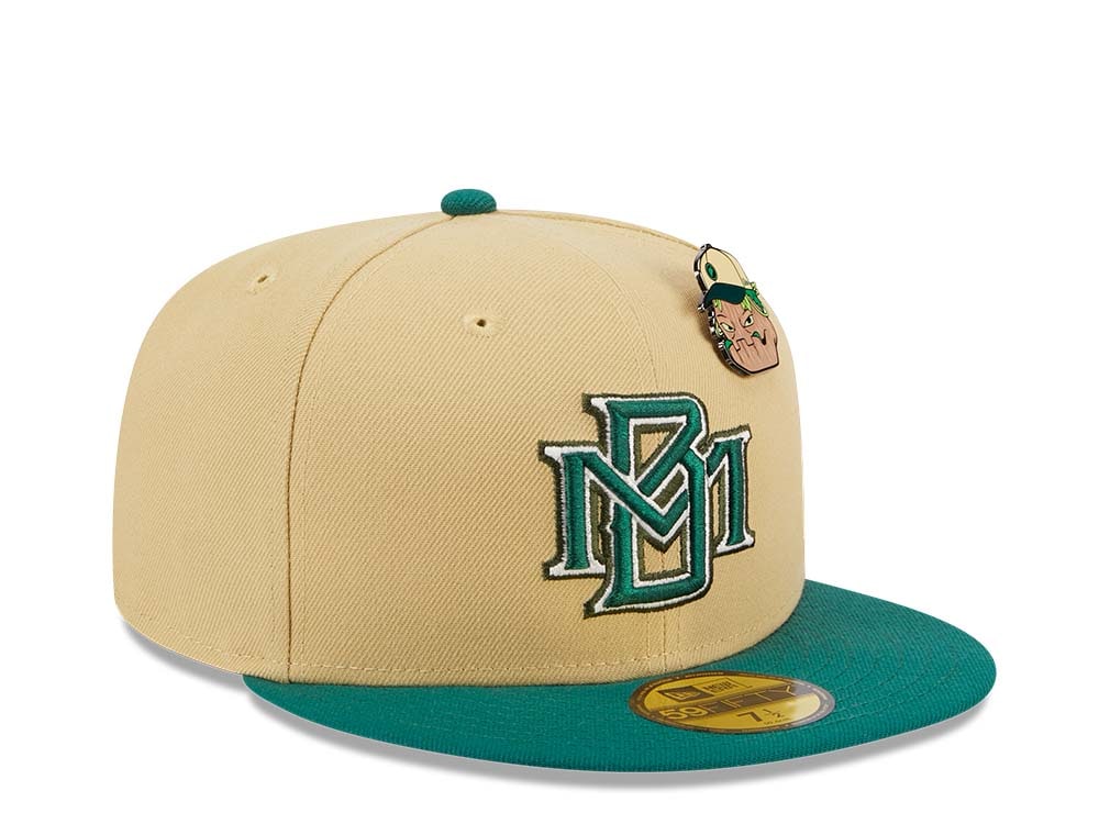 New Era Milwaukee Brewers The Elements Vegas Gold Two Tone Edition 59Fifty Fitted Gorra