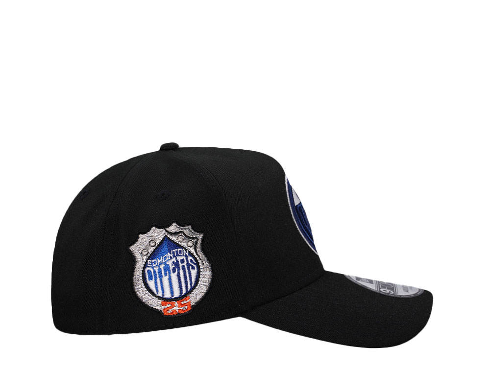New Era Edmonton Oilers 25th Anniversary Black Classic 9Forty A Frame Snapback Gorra