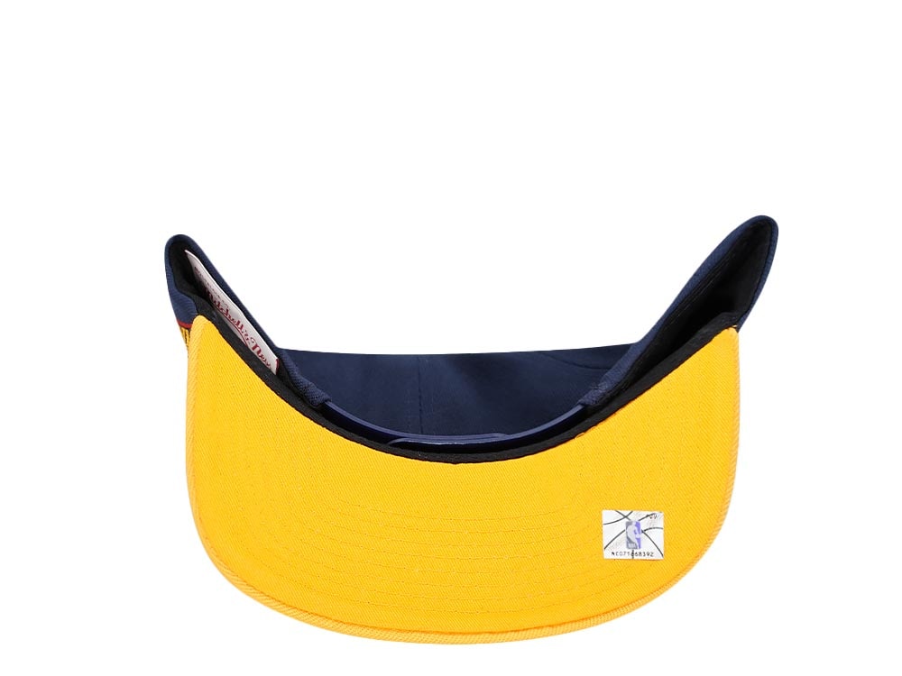 Mitchell & Ness Golden State Warriors Logo Blur Hardwood Classic Snapback Gorra