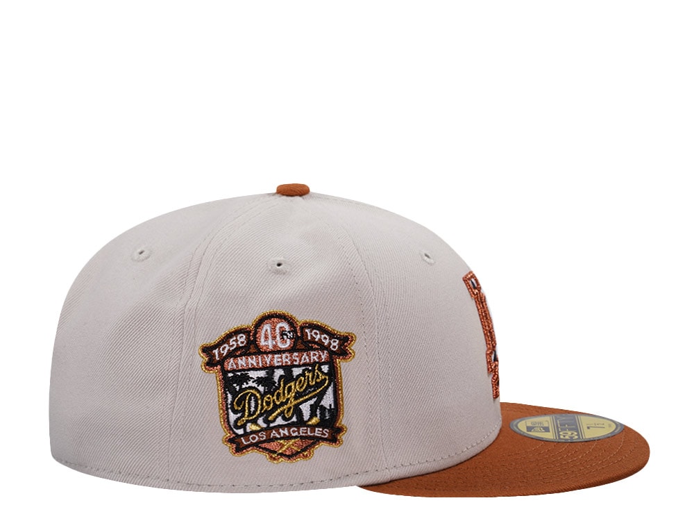 New Era Los Angeles Dodgers 40th Anniversary Stone Two Tone Edition 59Fifty Fitted Gorra