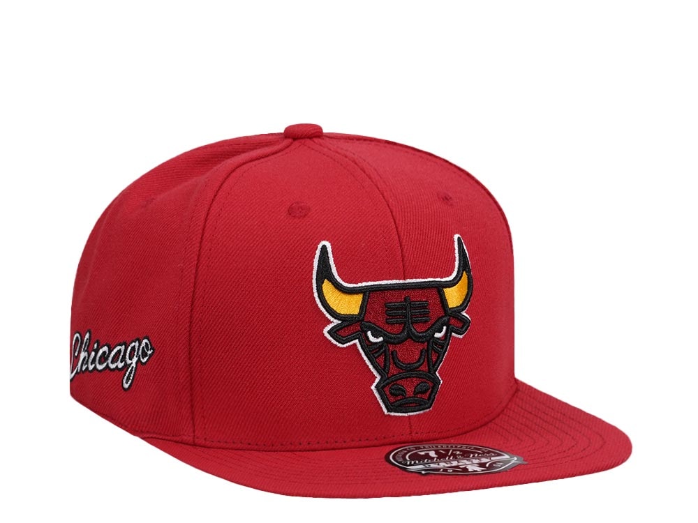 Mitchell & Ness Chicago Bulls Logo History Hardwood Classic Dynasty Fitted Gorra