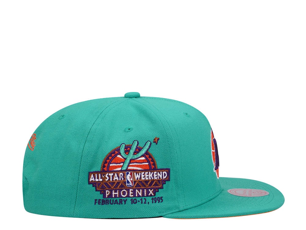 Mitchell & Ness Dallas Mavericks Desert Green Hardwood Classic All Star Weekend Snapback Gorra