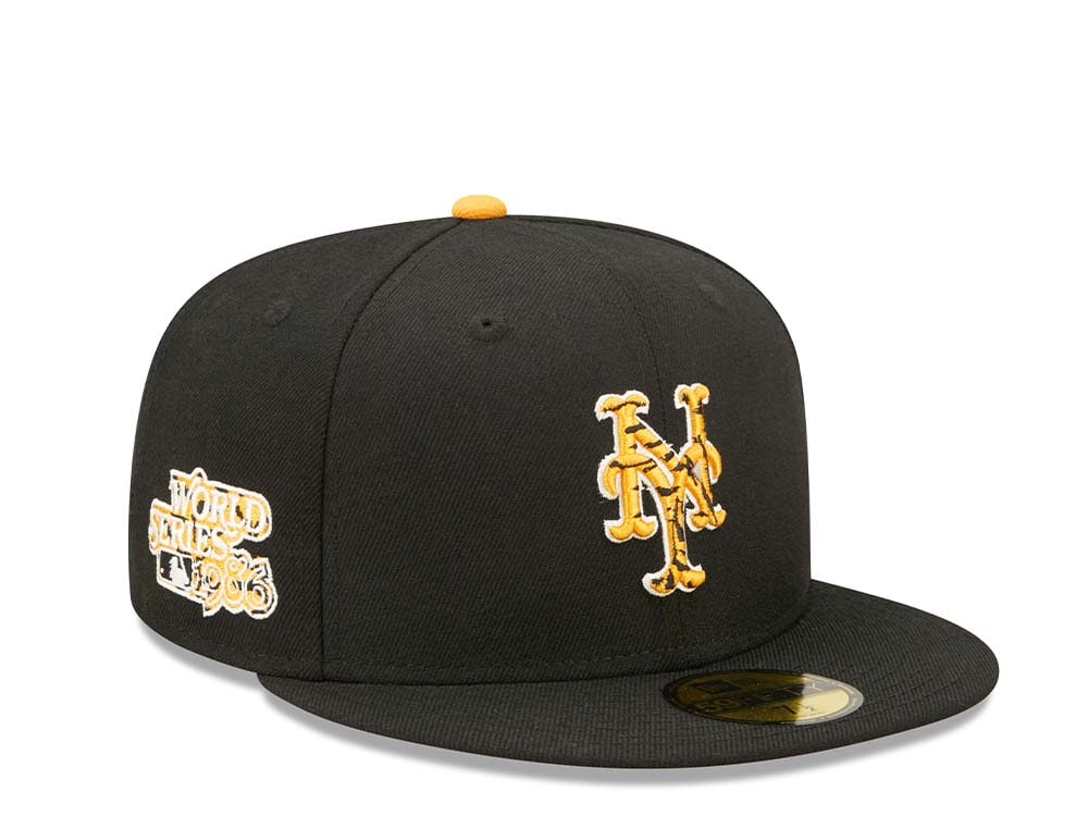 New Era New York Mets Tiger Infill 1986 World Series 59Fifty Fitted Gorra