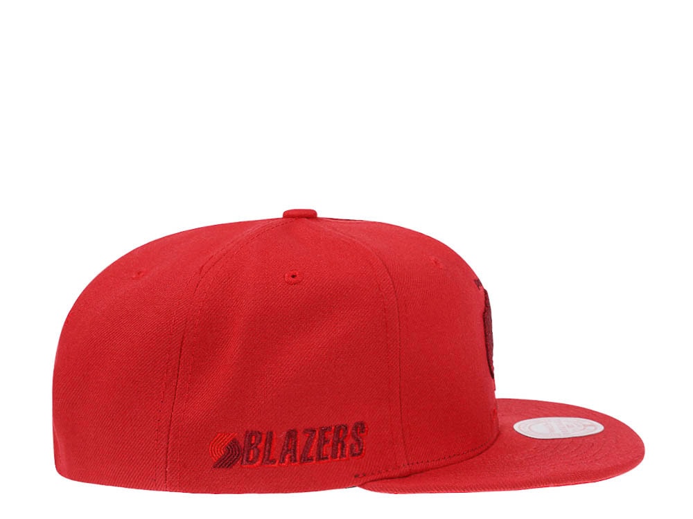 Mitchell & Ness Portland Trail Blazers Red Hardwood Classic Snapback Gorra