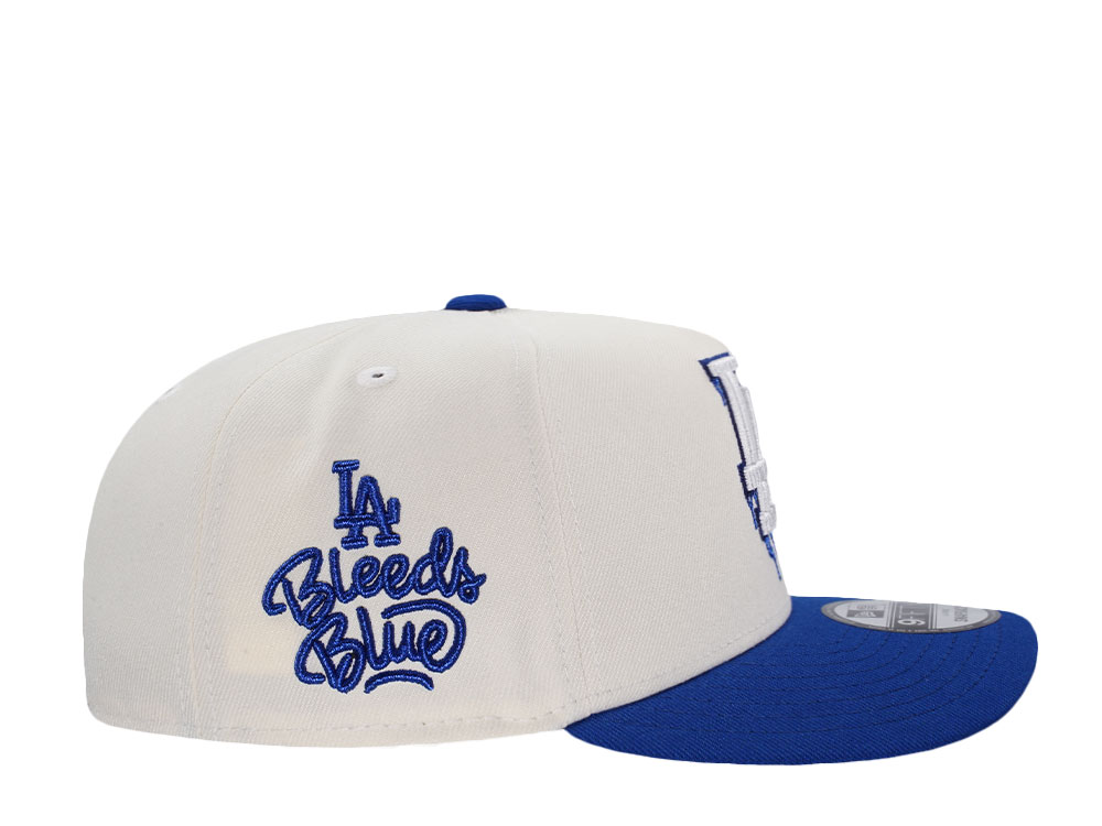 New Era Los Angeles Dodgers Bleed Blue Chrome Two Tone Edition 9Fifty A Frame Snapback Gorra