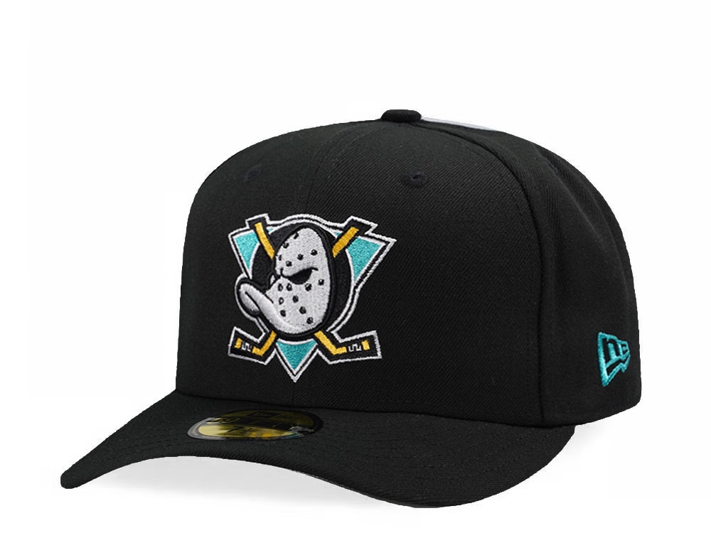 New Era Anaheim Ducks Black Classic Edition Pre Curved 59Fifty Fitted Gorra