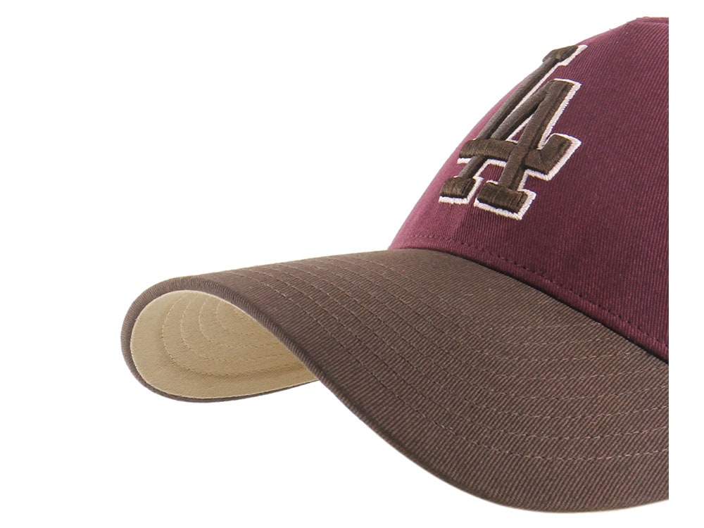 47Brand Los Angeles Dodgers Cooperstown Dark Maroon Edition MVP Snapback Gorra