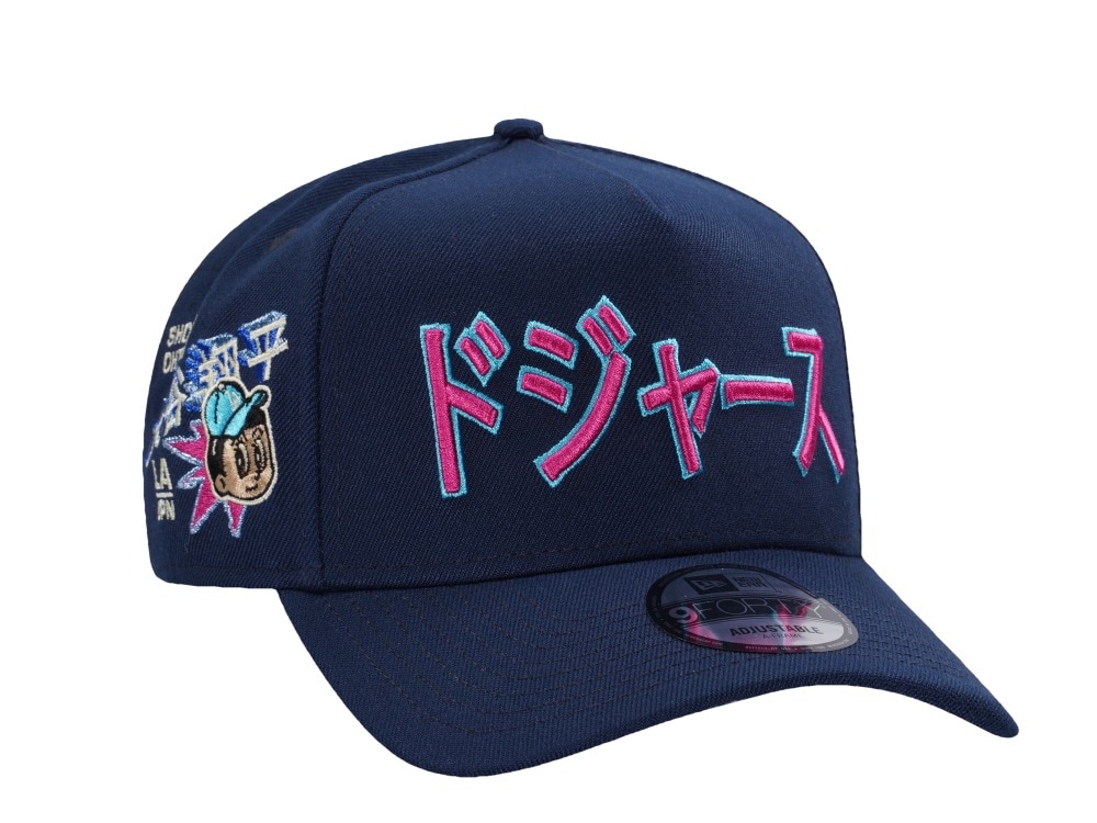 New Era Los Angeles Dodgers Kanji Ohtani Ocean Blue Prime Edition 9Forty A Frame Snapback Gorra