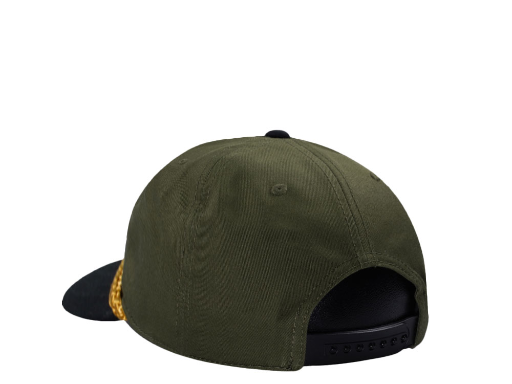 American Needle ACDC Roscoe Army Green Snapback Gorra