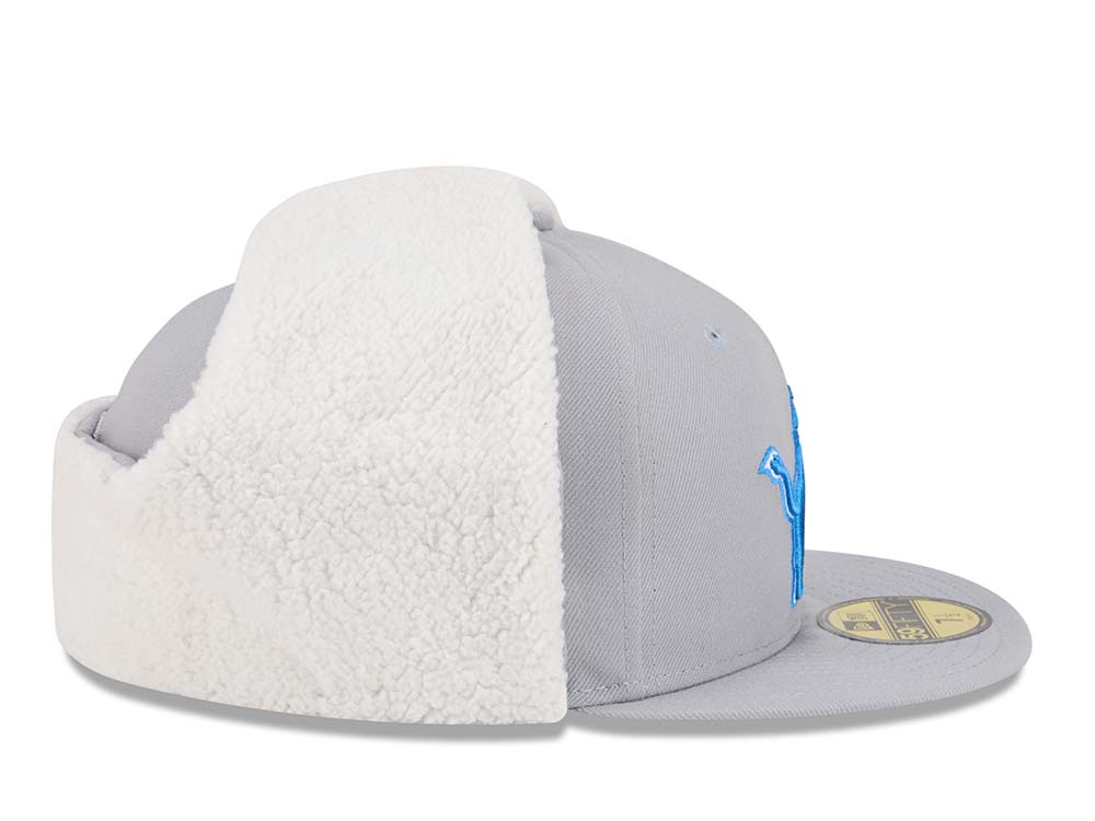 New Era Detroit Lions Classic Gray 59Fifty Dogear Fitted Gorra