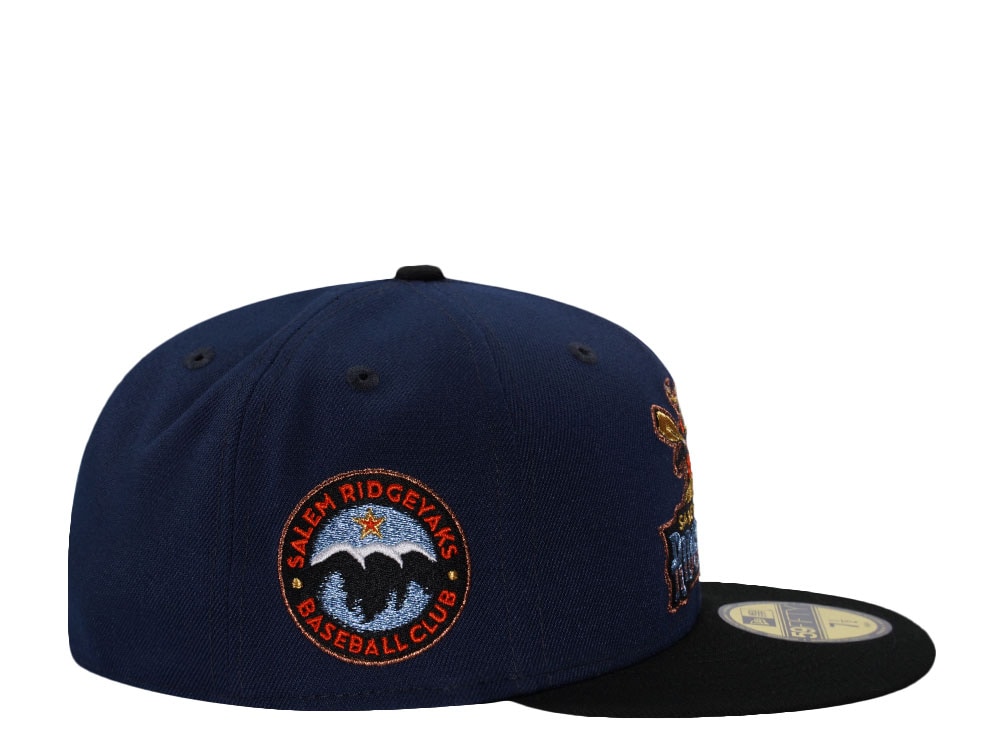 New Era Salem Ridge Yaks Metallic Navy Two Tone Edition 59Fifty Fitted Gorra