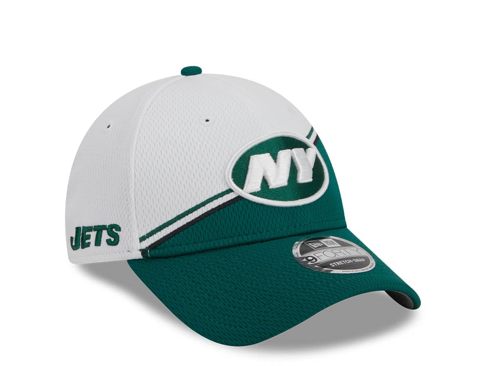New Era New York Jets NFL Sideline 2023 Green White  9Forty Snapback Gorra