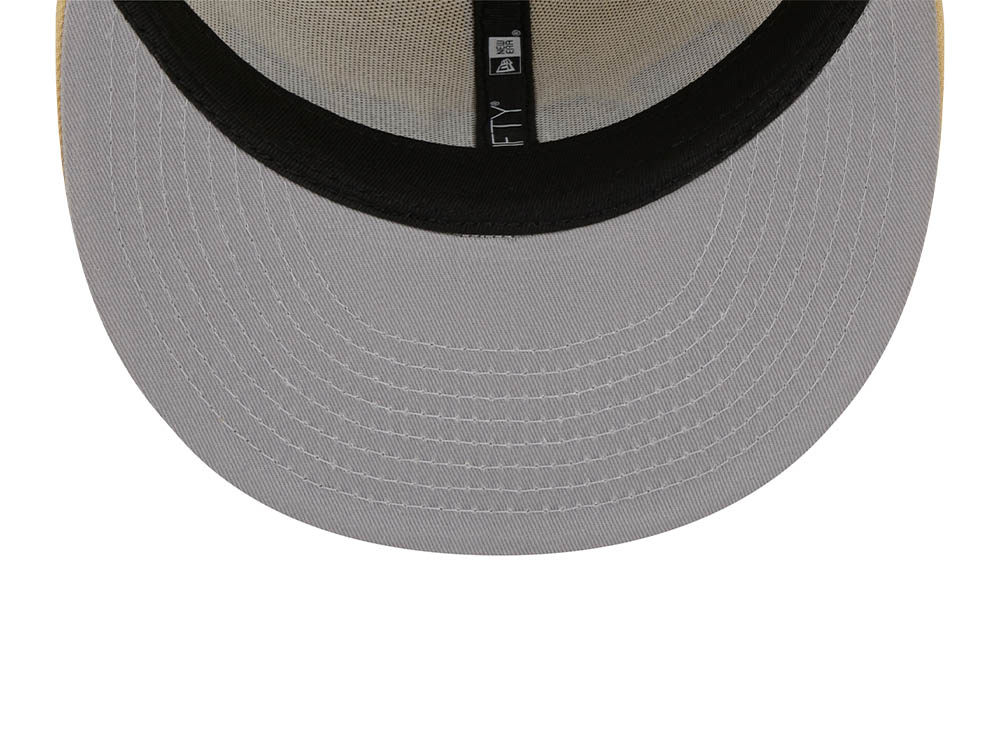 New Era Los Angeles Rams Pro Bowl Honolulu 1987 Raffia Front Vegas Gold Edition 59Fifty Fitted Gorra