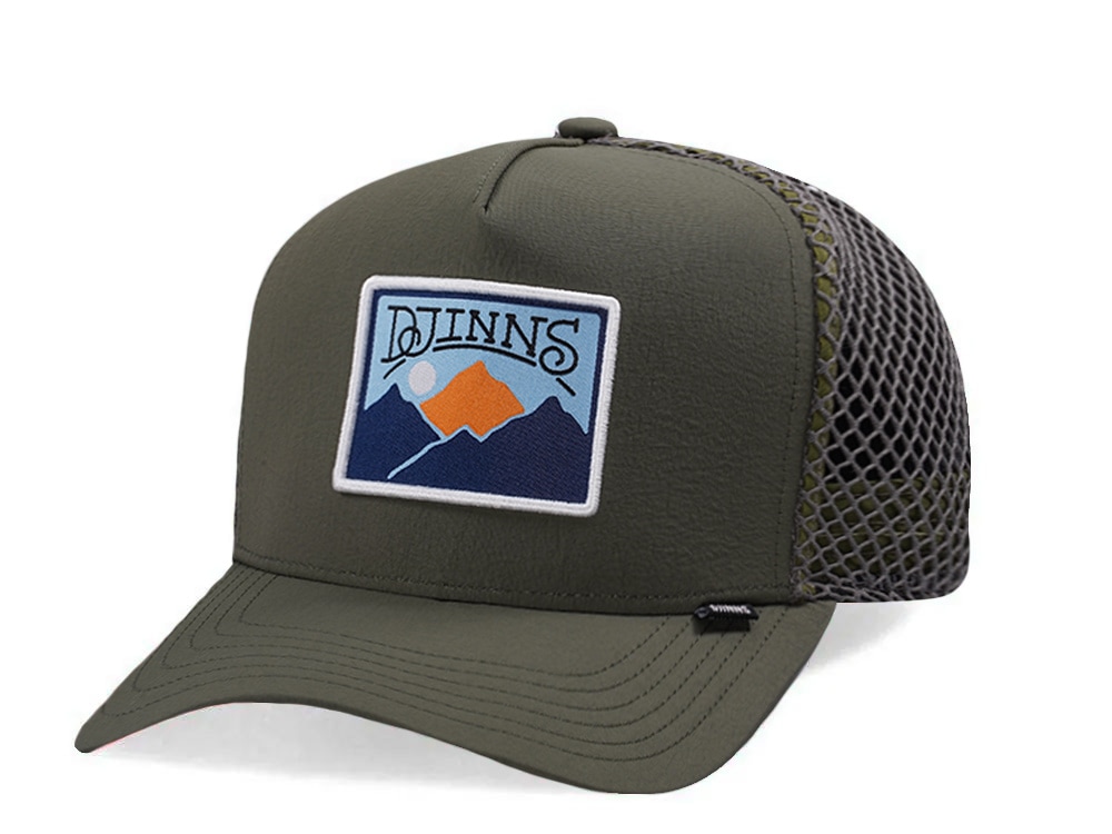 Djinns HFT Olive Big Net Mountain Trucker Snapback Gorra