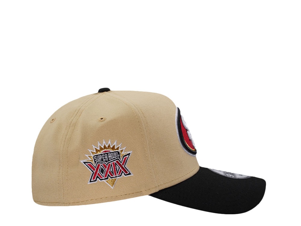 New Era San Francisco 49ers Super Bowl XXIX Gold Two Tone Edition 9Forty A Frame Snapback Gorra