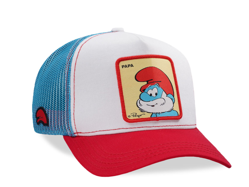 Capslab Square Patch Papa Smurf Trucker Snapback Gorra