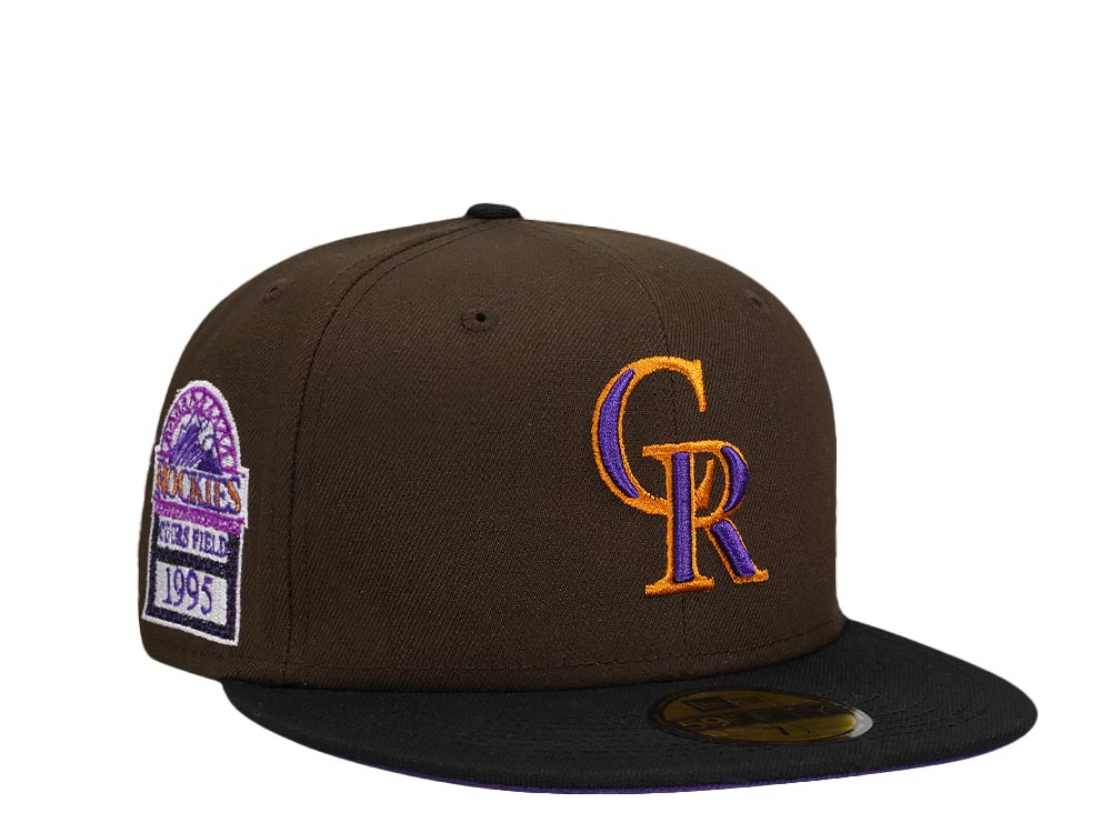 New Era Colorado Rockies Coors Field 1995 Chocolate Two Tone Prime Edition 59Fifty Fitted Gorra