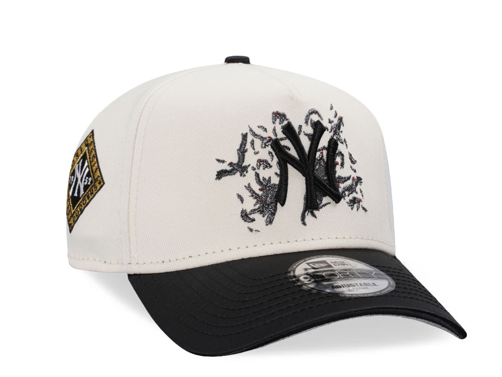 New Era New York Yankees World Series 1952 Chrome Crow Satin Two Tone 9Forty A Frame Snapback Gorra