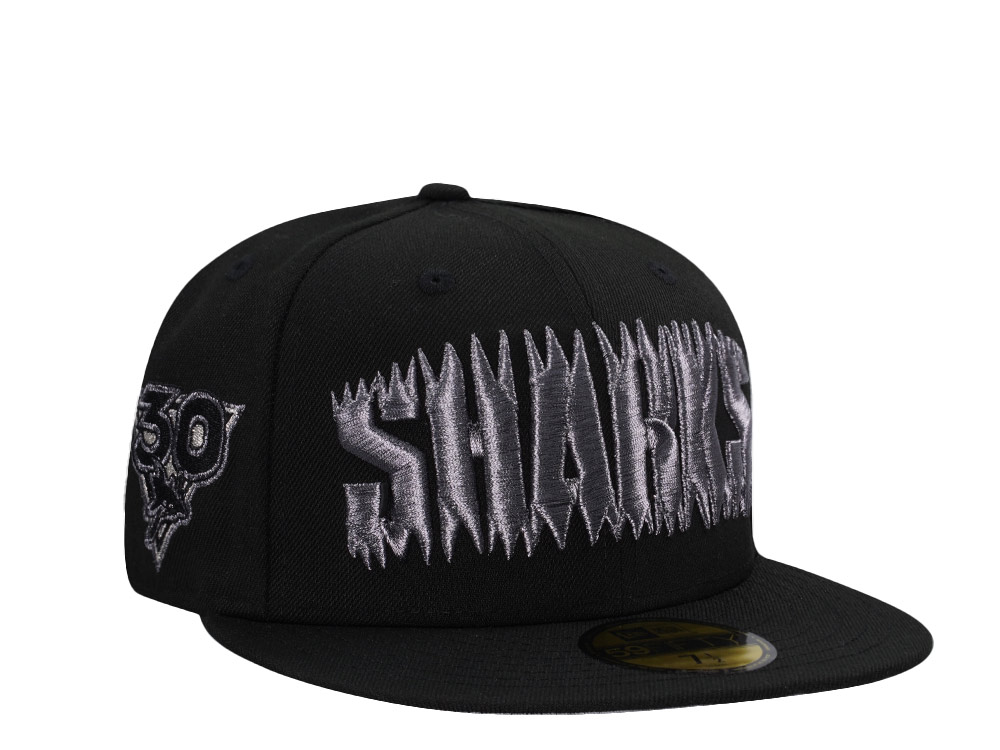 New Era San Jose Sharks 30th Anniversary Metallic Black Prime Edition 59Fifty Fitted Gorra