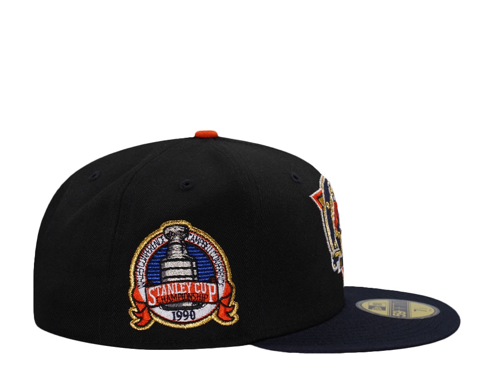 New Era Edmonton Oilers Stanley Cup Champions 1990 Black Two Tone Edition 59Fifty Fitted Gorra