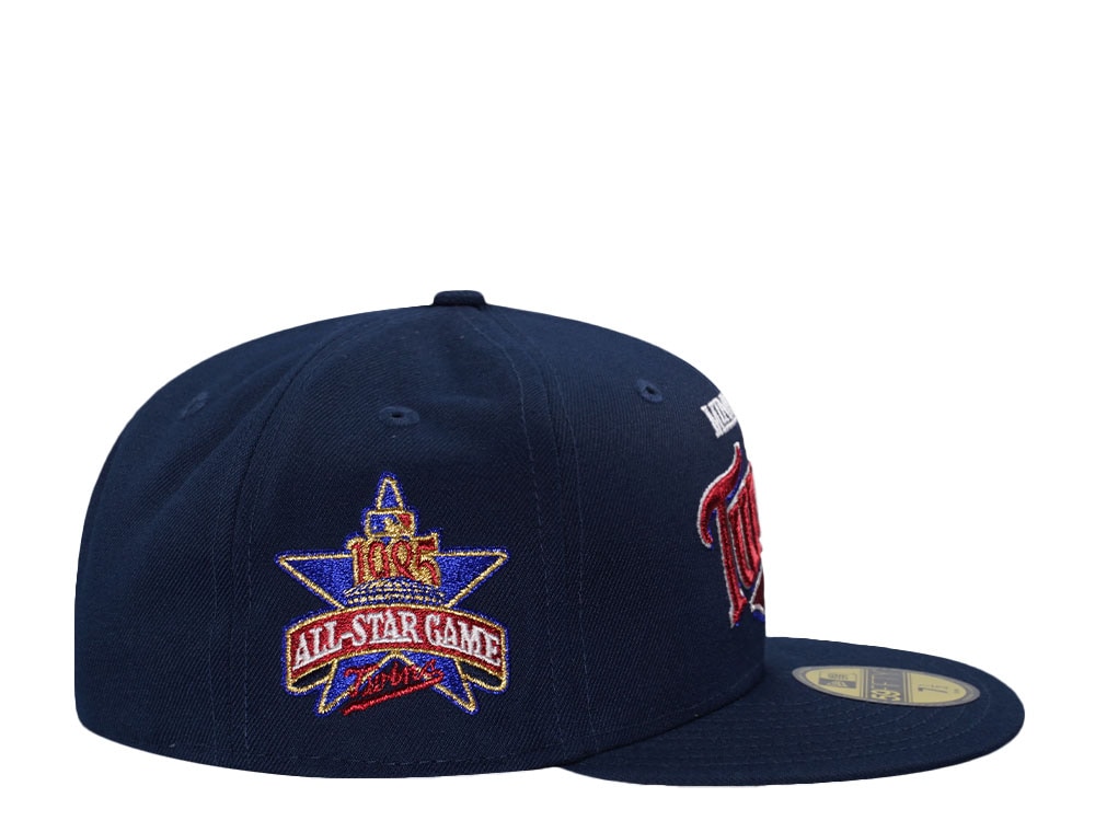 New Era Minnesota Twins All Star Game 1985 Navy Throwback Edition 59Fifty Fitted Gorra