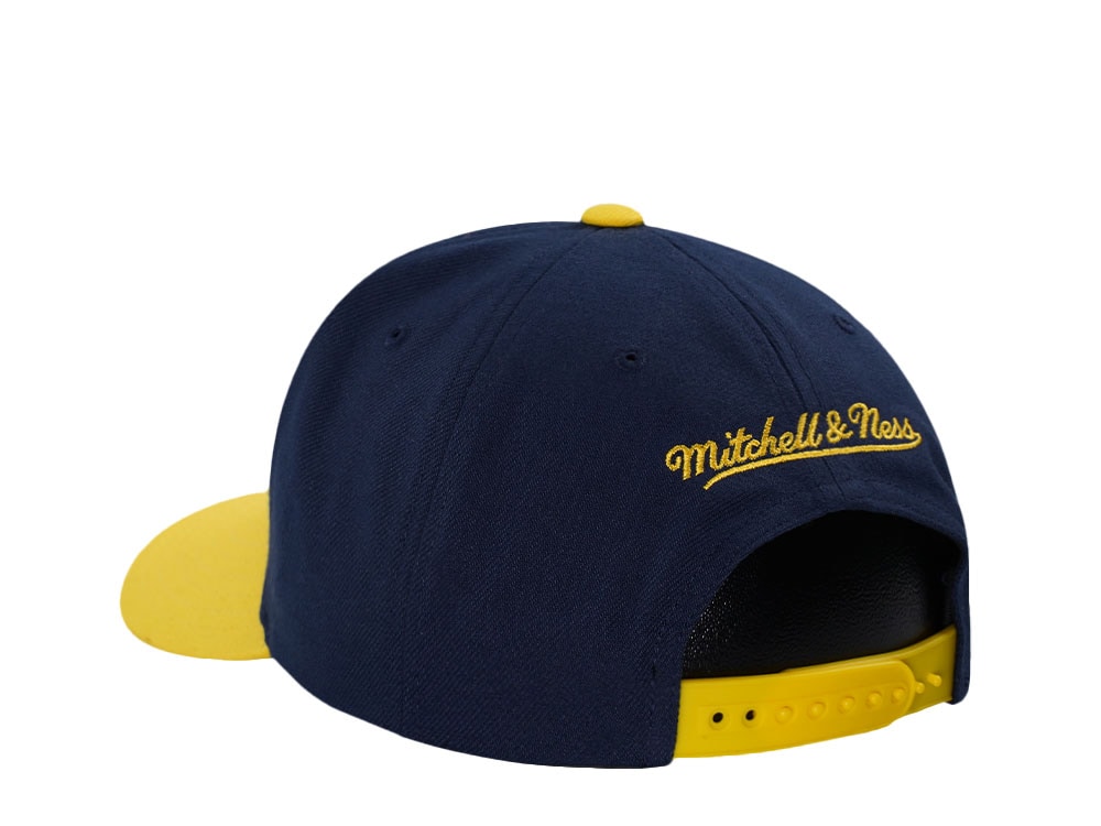 Mitchell & Ness Michigan Wolverines Pro Crown Fit Navy Snapback Gorra