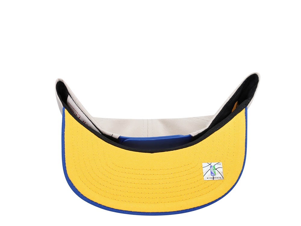 Mitchell & Ness Golden State Warriors Sail Off White Two Tone Snapback Gorra