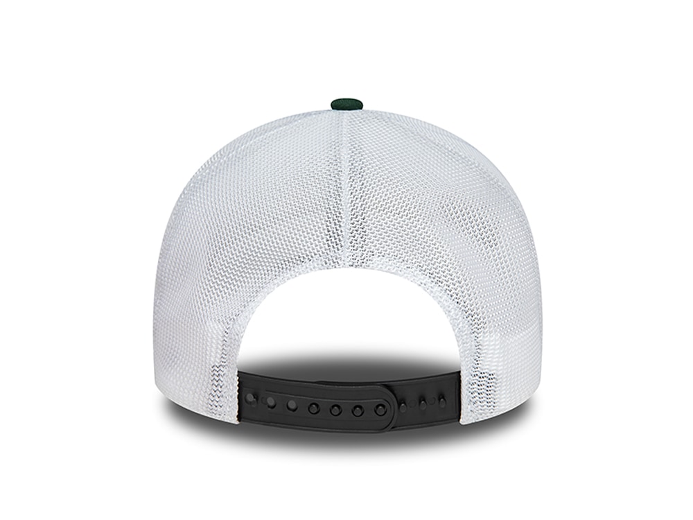 New Era Washed Patch Green A Frame Trucker Snapback Gorra