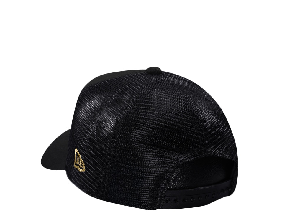 New Era Tampa Bay Lightning Metallic Gold Black Edition 9Forty A Frame Trucker Snapback Gorra