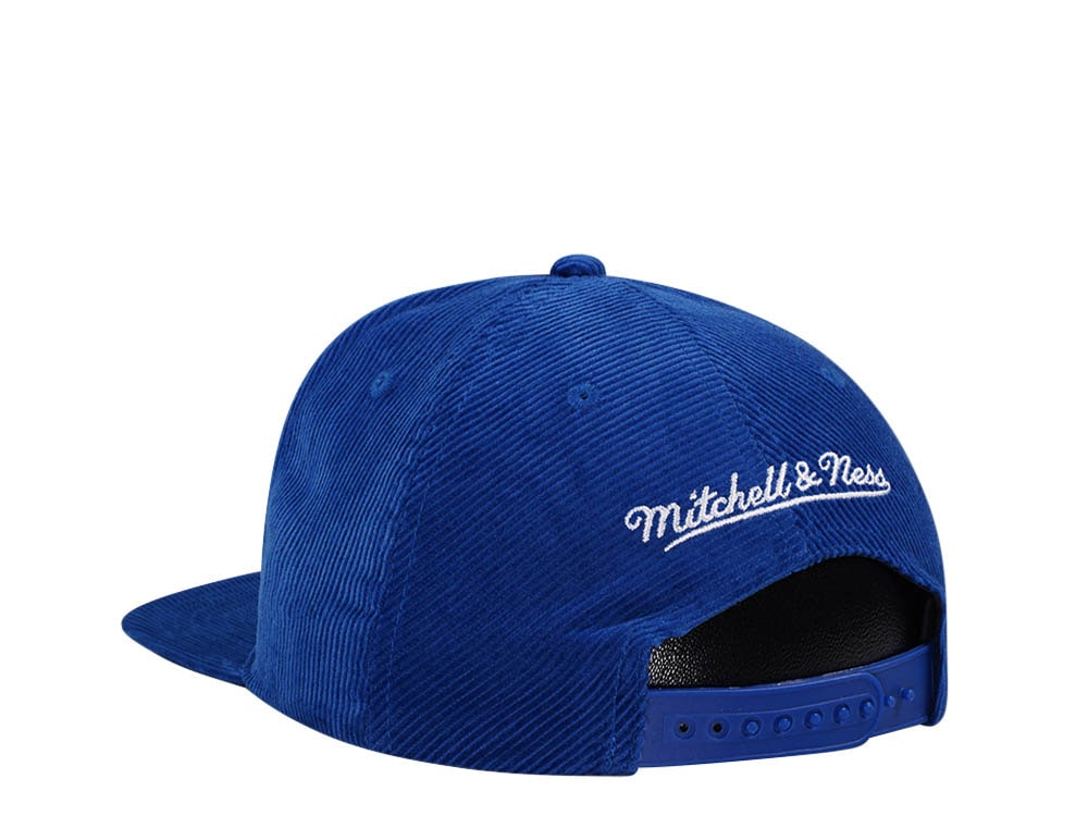 Mitchell & Ness Denver Nuggets Blue Cord Hardwood Classic Snapback Gorra