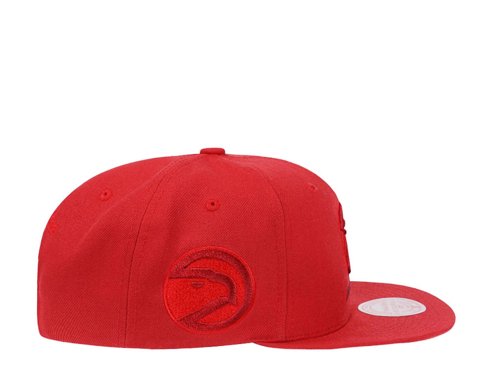 Mitchell & Ness Atlanta Hawks Red Hardwood Classic Snapback Gorra