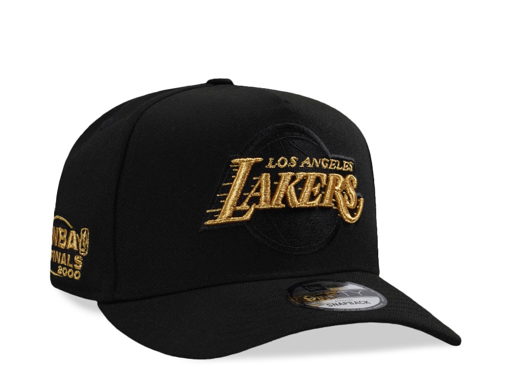 New Era Los Angeles Lakers NBA Finals 2000 Black Prime Edition 9Fifty A Frame Snapback Gorra