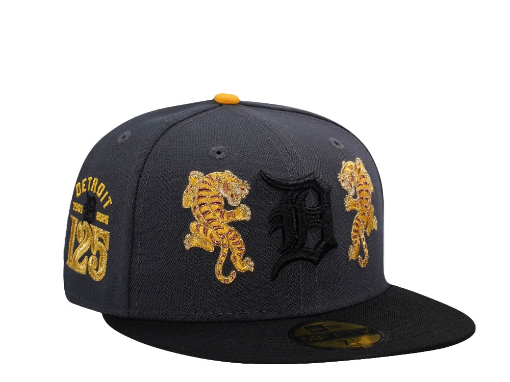 New Era Detroit Tigers 125th Anniversary Tiger Gray Two Tone Edition 59Fifty Fitted Gorra