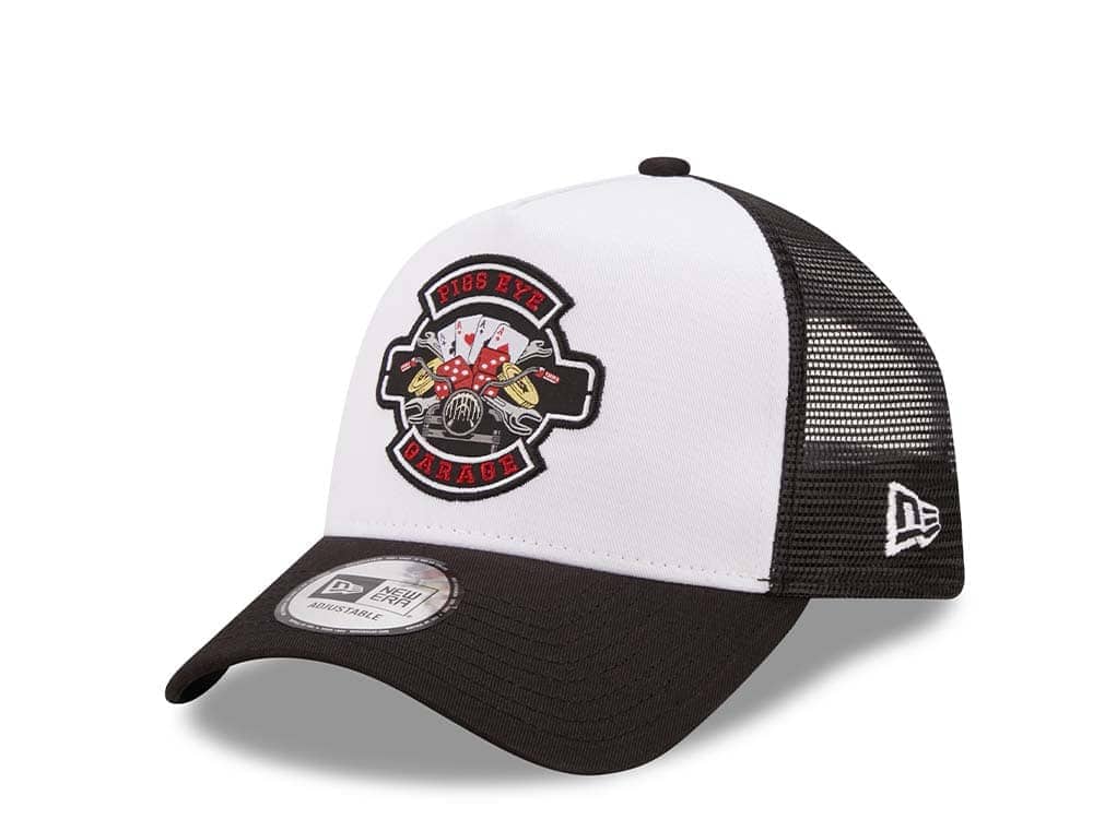 New Era Pigs Eye Garage A Frame Trucker Snapback Gorra