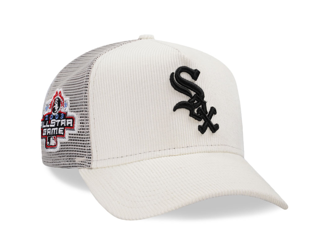 New Era Chicago White Sox All Star Game 2003 Chrome Corduroy Prime Trucker 9Forty A Frame Snapback Gorra