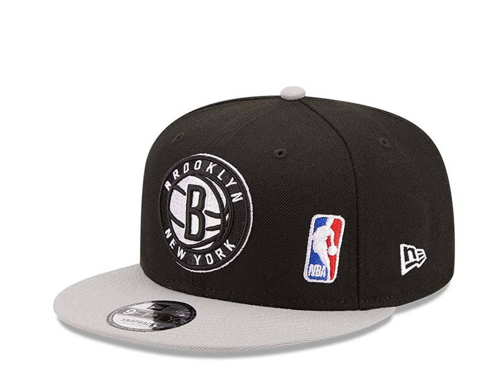 New Era Brooklyn Nets Team Arch Gray and Black 9Fifty Snapback Gorra