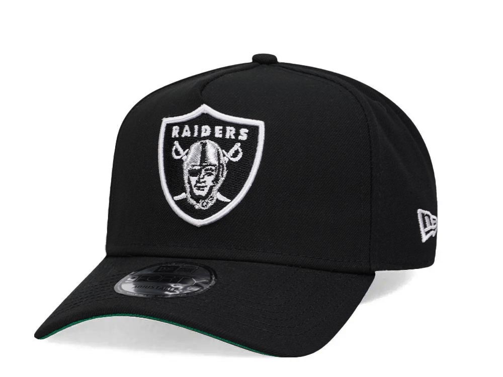 New Era Las Vegas Raiders Black Throwback 9Forty A Frame Snapback Gorra