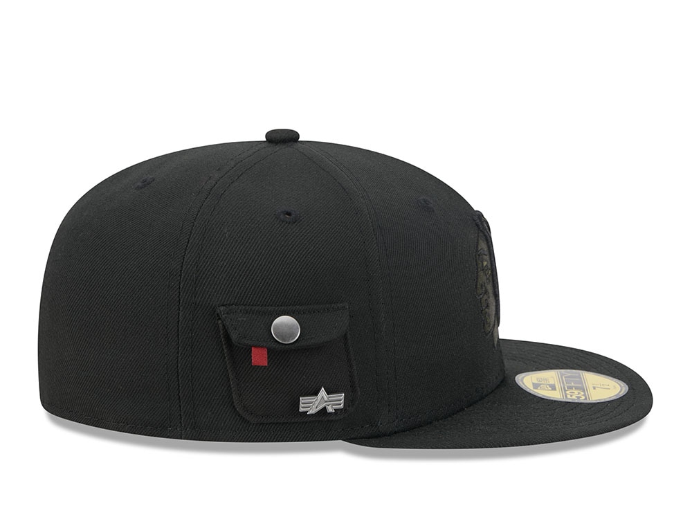 New Era Alpha Industries Chicago Blackhawks Navy Prime Edition 59Fifty Fitted Gorra