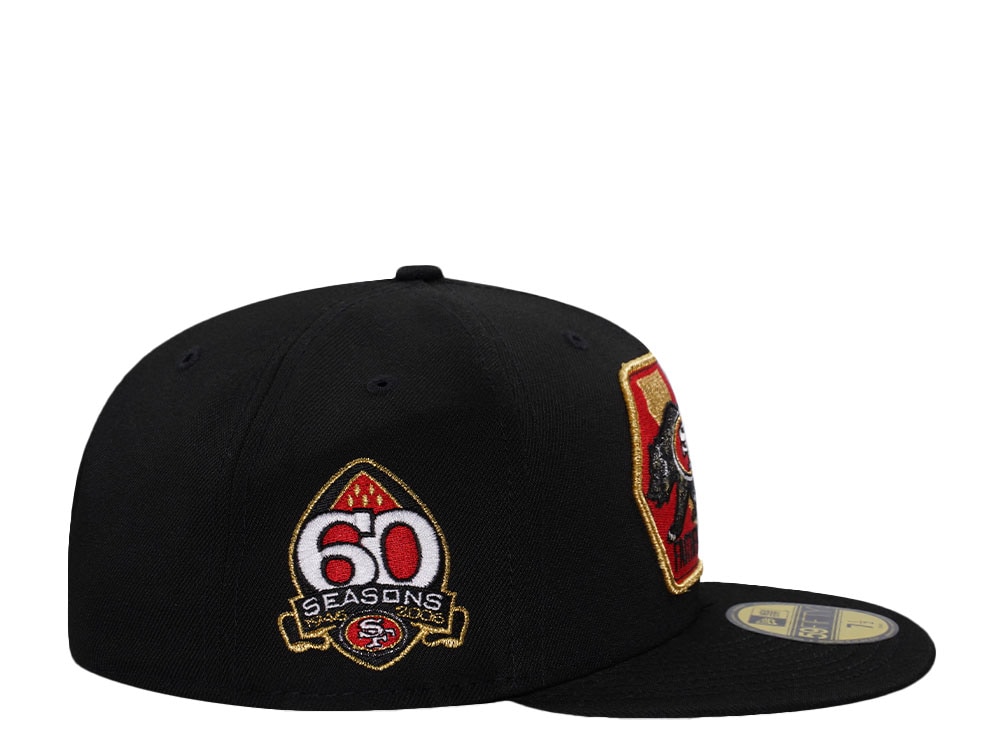 New Era San Francisco 49ers 60 Seasons Black Prime Edition 59Fifty Fitted Gorra