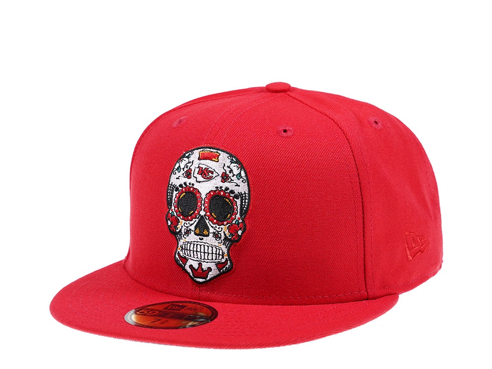 New Era Kansas City Chiefs Skull Edition 59Fifty Fitted Gorra