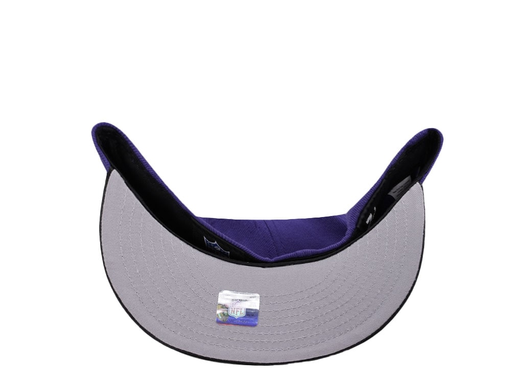 New Era Baltimore Ravens 10th Anniversary Satin Brim Prime Two Tone Edition 59Fifty Fitted Gorra
