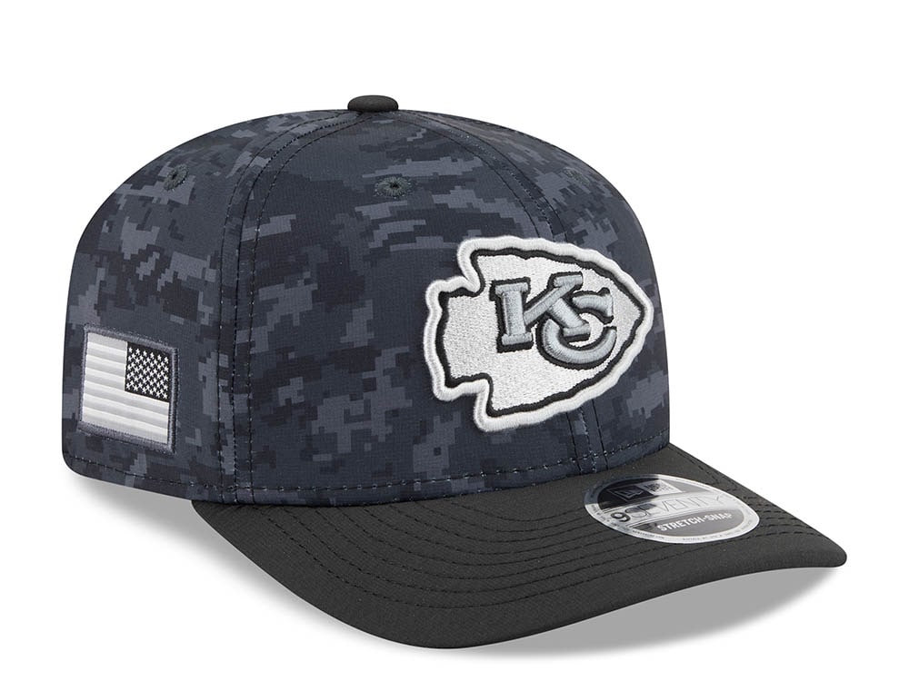 New Era Kansas City Chiefs NFL Salute to Service 2026 Digi Camo Black 9Seventy Stretch Snapback Gorra