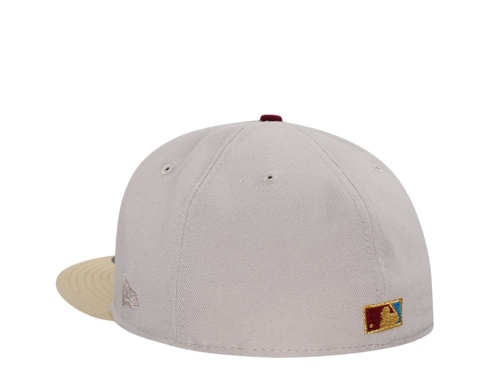 New Era Philadelphia Phillies World Series 1980 Sneaky Stone Gold Two Tone Edition 59Fifty Fitted Gorra