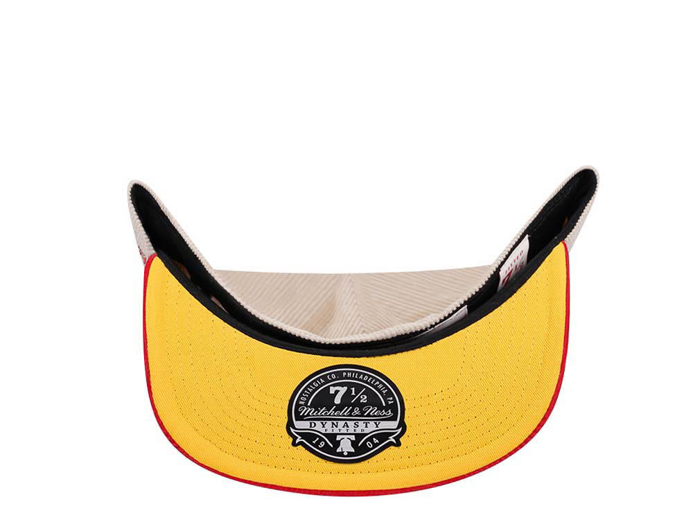 Mitchell & Ness Houston Rockets All Star 1989 Two Tone Hardwood Classic Cord Edition Dynasty Fitted Gorra